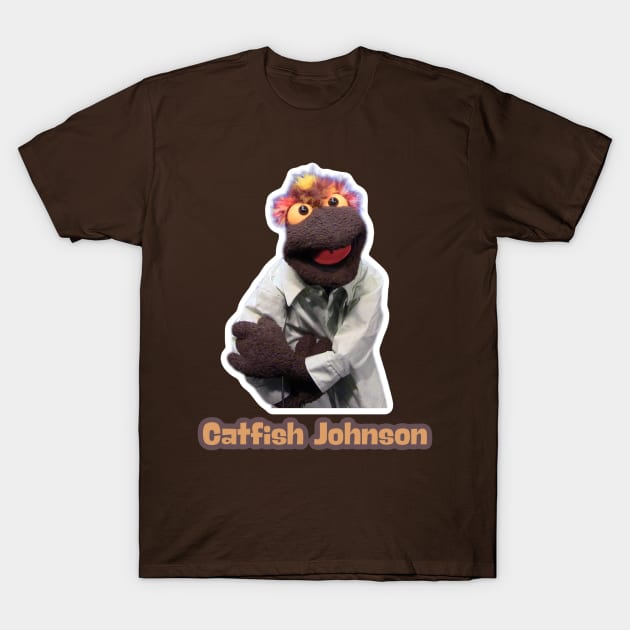 Catfish Johnson T-Shirt by BigHeaterDesigns